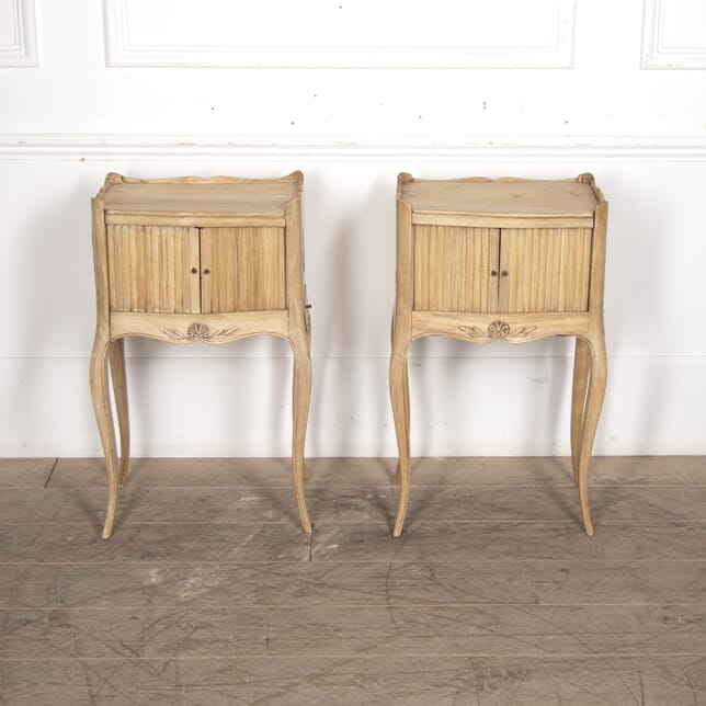 Pair of 19th Century French Bleached Bedside Tables BD4522259