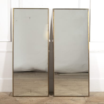 Pair of French Brass Outfitters Mirrors MI4518400