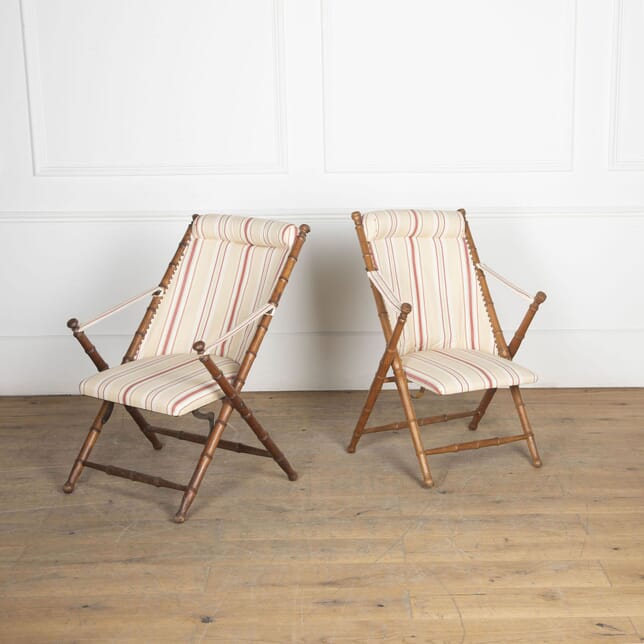 Pair of French Campaign Chairs CH2033090