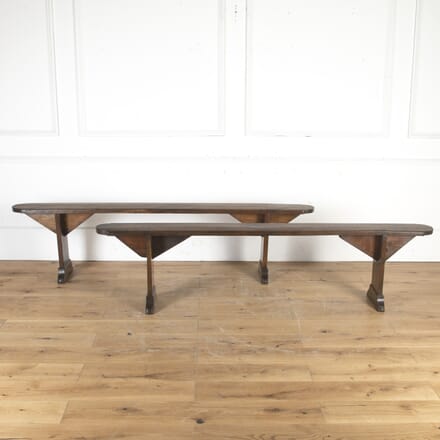 Pair of French Chestnut Benches SB8513854
