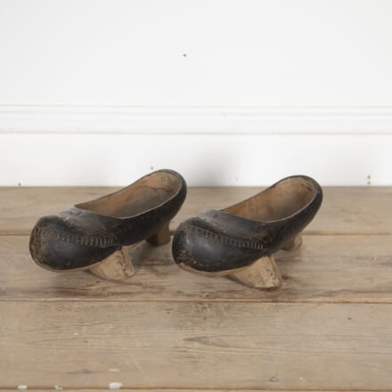 Pair of 20th Century French Clogs from the Bresse DA1522693
