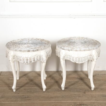 Pair of French Conservatory Side Tables TC3518433
