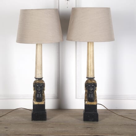 Pair of French Empire Style Table lamps LT3610277