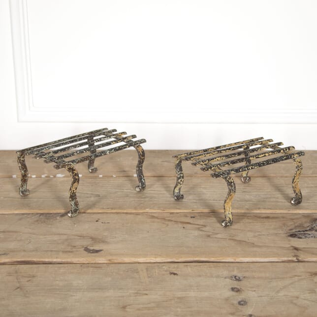 Pair of French 19th Century Iron Footstools GA1521043