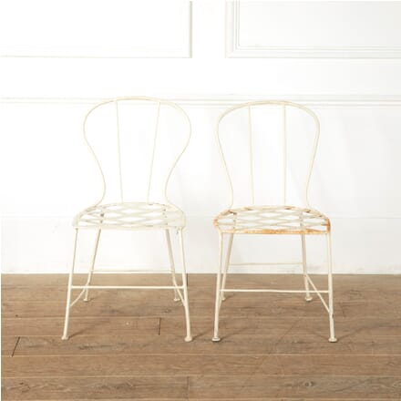 Pair of French Iron Garden Chairs GA1511583