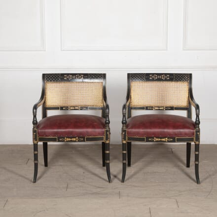 Pair of French Late 19th Century Chinoiserie chairs CH2828426