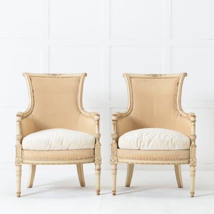 Pair of French Painted Armchairs CH0619531