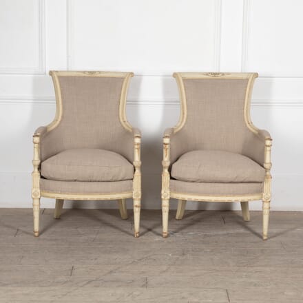 Pair of 19th Century French Painted Armchairs CH0125922