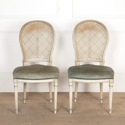 Pair of 20th Century French Rattan Side Chairs CH5923008