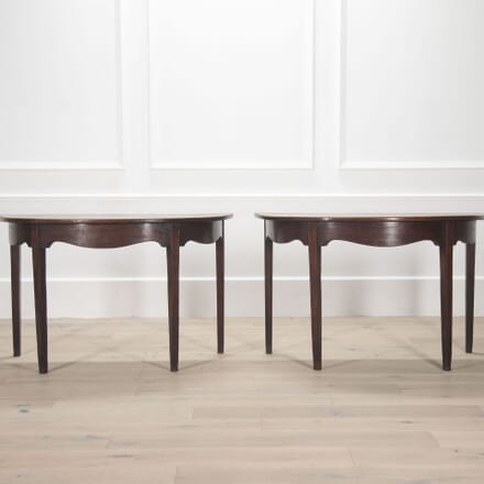 Pair of George III Demi-Lune Console Tables TA0133228