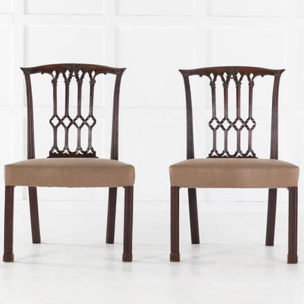 Pair of Georgian Mahogany Side Chairs CH0613699