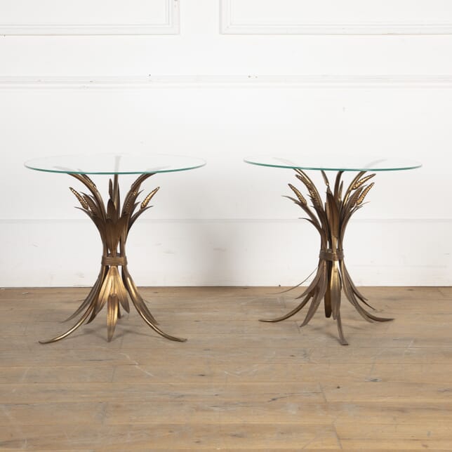 Pair of Gilded Brass Occasional Tables in the Style of Maison Bagues TC5322204