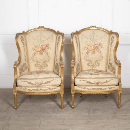 Pair of 20th Century Gilded Fauteuils CH8525225