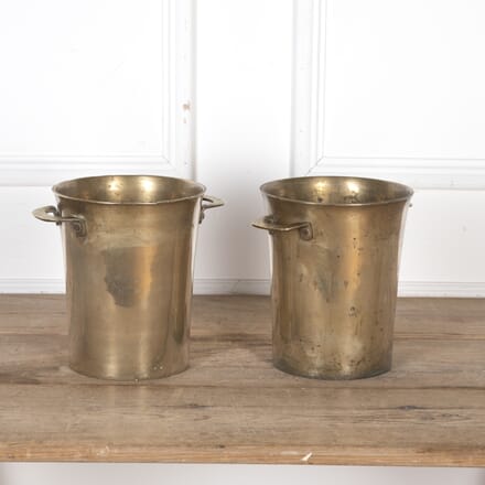 Pair of 20th Century Heavy Weighted Champagne Bucket DA8023020