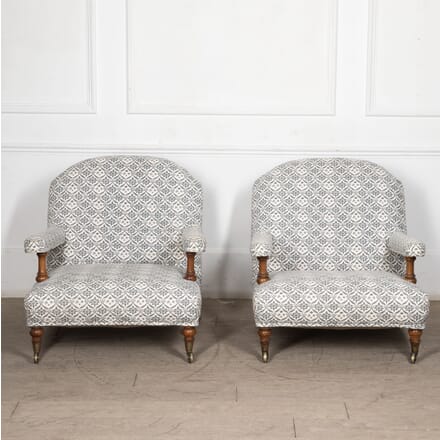 Pair of Howard and Sons Open Armchairs CH2826939
