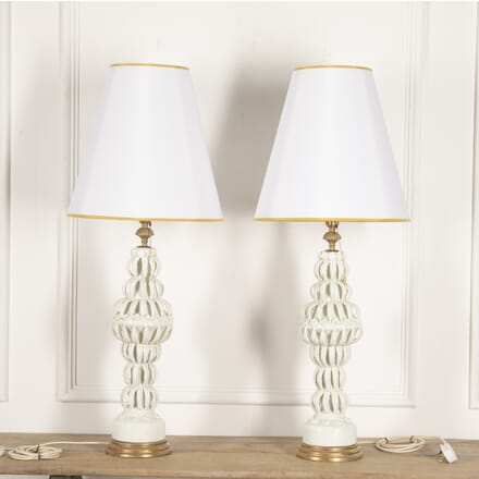Pair of Spanish Ceramic Lamps LT3014770