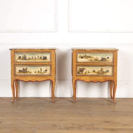 Pair of Italian 19th Century Lacca Povera Side Tables BD3420288