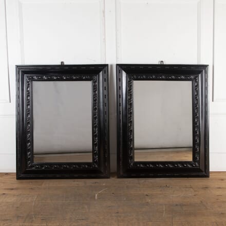 Pair of Italian 19th Century Ebonised Mirrors MI0125914