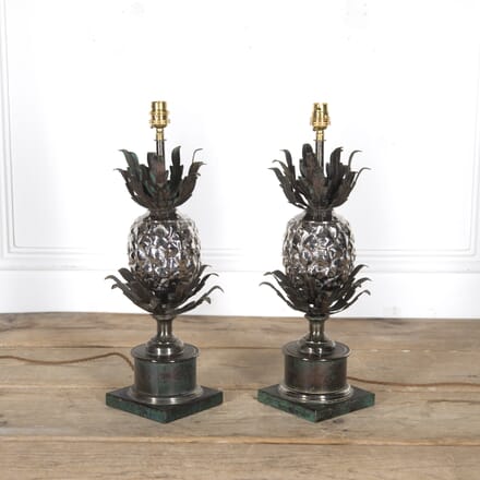 Pair of 20th Century Italian Metal Pineapple Table Lamps LT1523619