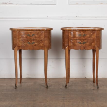 Pair of Late 20th Century Kidney Shaped Bedside Cabinets BD8525853