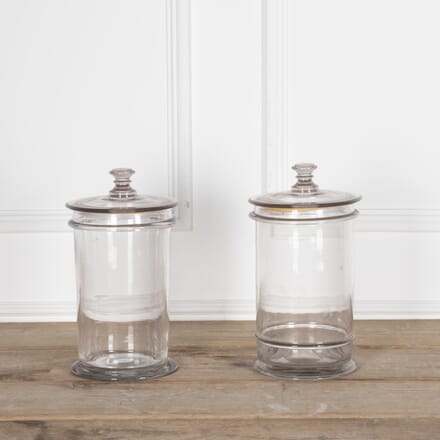 Pair of Large 19th Century Blown Glass Apothecary Jars DA2330211