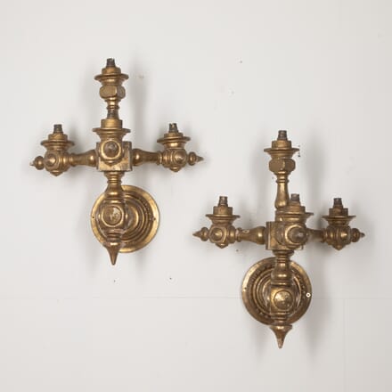 Pair of Large Early 20th Century Wall Lights LL4029187