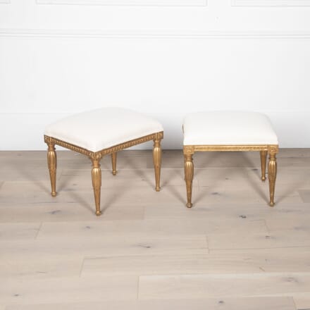 Pair of Late 19th Century Swedish Gilded Stools ST2031830