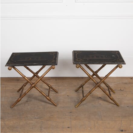 Pair of Late 19th Century X Frame Side Tables CO9027248