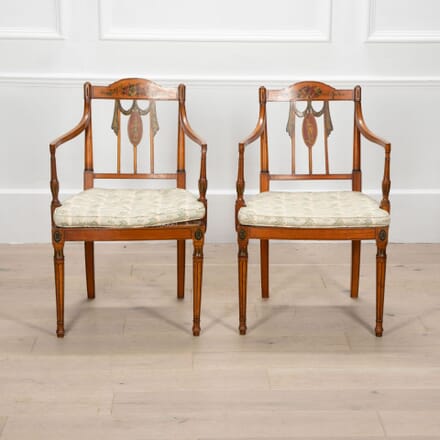 Pair of Louis Philippe Mahogany Armchairs CH3833721