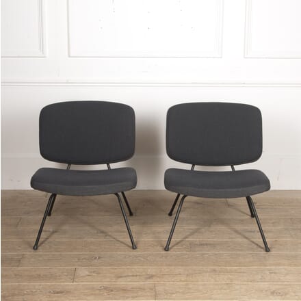Pair of Low Chairs by Paulin and Thonet CH2915887