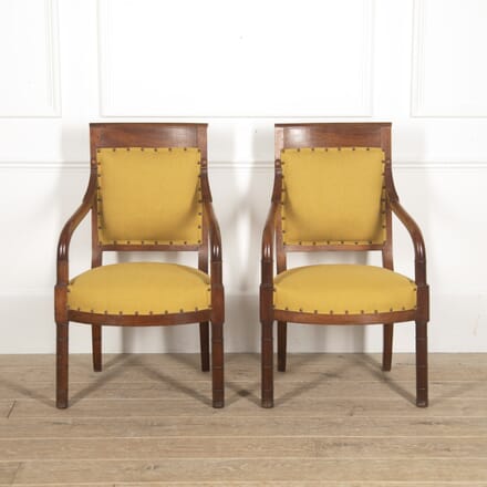 Pair of French Empire Armchairs CH0116173