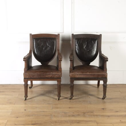 Pair of Mahogany Bergére Armchairs CH4714890