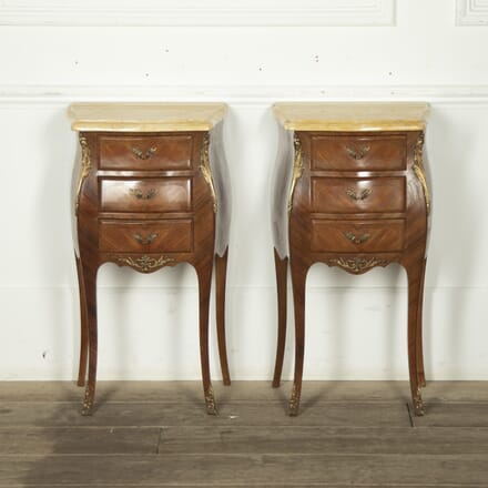 Pair of French Marble Top Nightstands BD5223666