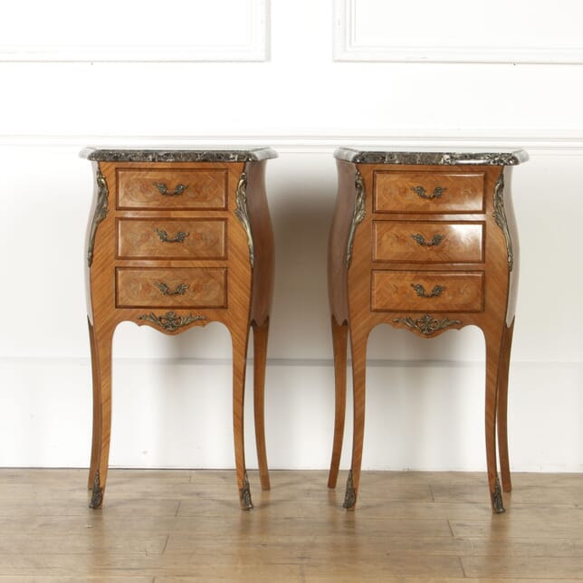 Pair of Marble Topped Bedside Cabinets BD8517322