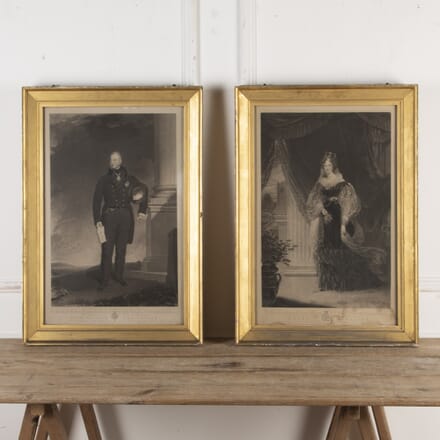 Pair of 19th Century Mezzotints in their Original Frames WD7524104
