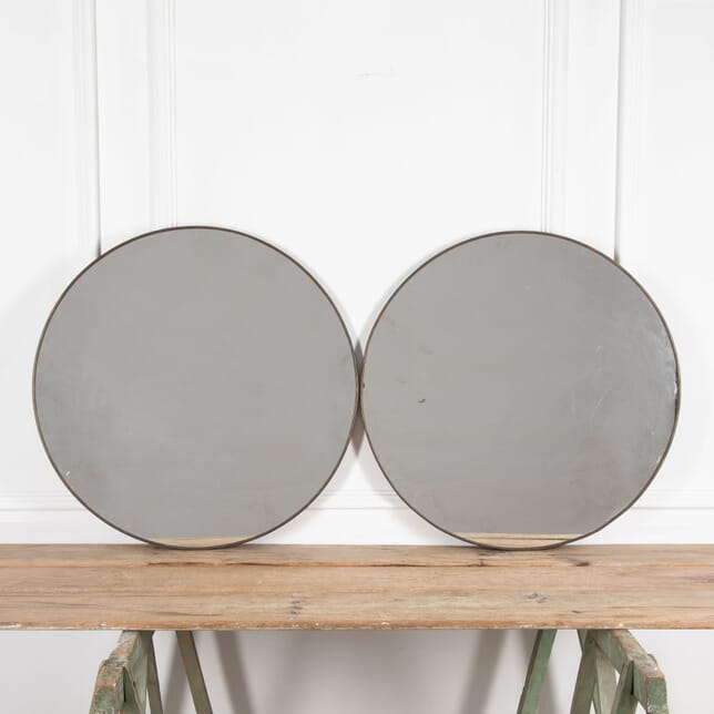 Pair of Mid 20th Century Italian Circular Mirrors MI4534042