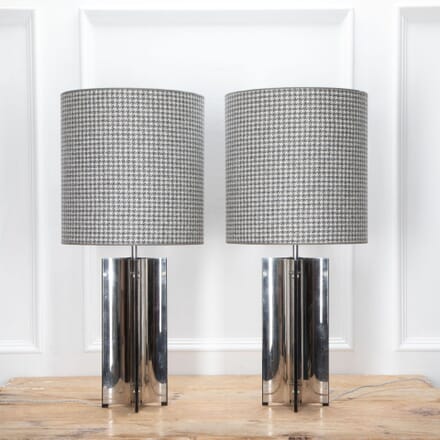 Pair of Mid-Century Chrome Table Lamps LT4633706
