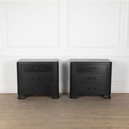 Pair of Mid-Century Ebonised Chests of Drawers CC7333313
