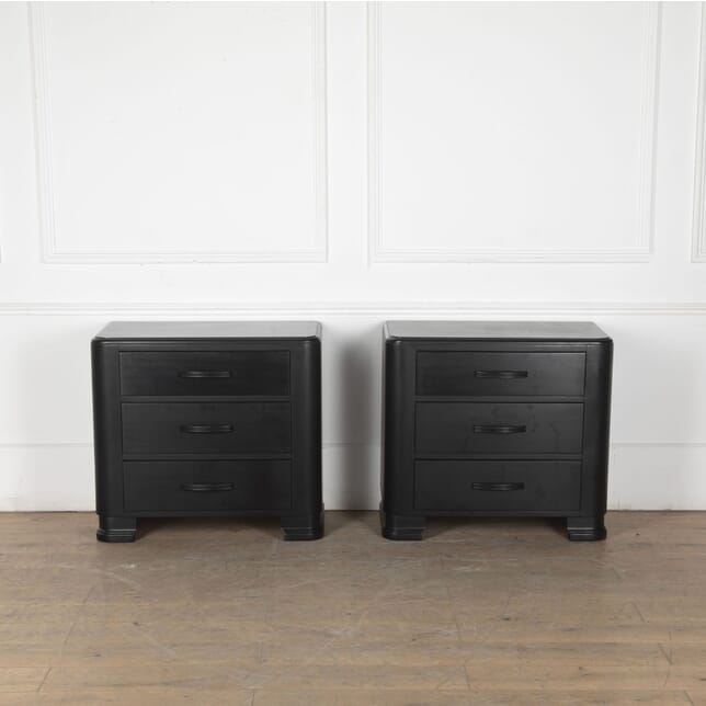 Pair of Mid-Century Ebonised Chests of Drawers CC7333313