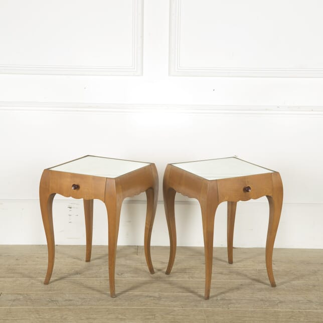 Pair of Mid Century French Mirrored Bedside Tables BD489856