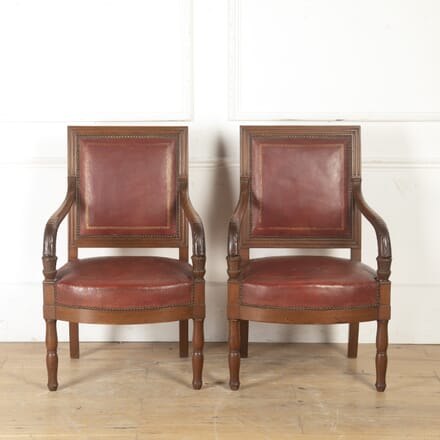 Pair of French Napoleon III Armchairs CH8016641