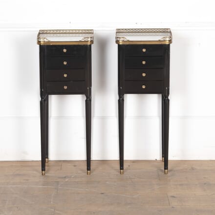 Pair of 20th Century Ebonised Bedside Cabinets BD8522983