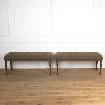 Pair of 19th Century Upholstered English Stools SB8722179