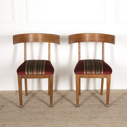 Pair of 20th Century Oak Klismos Chairs CH7821271