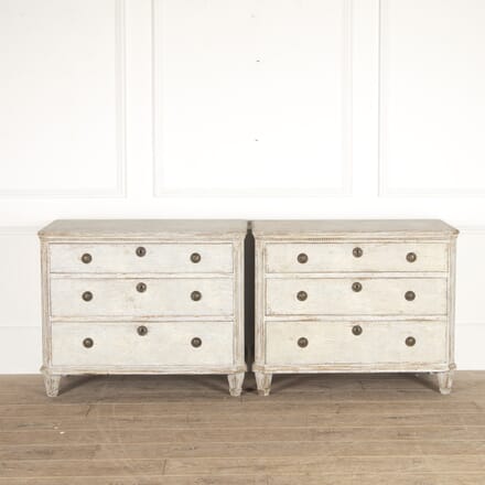 Pair of Painted Swedish Chests of Drawers CC1114322