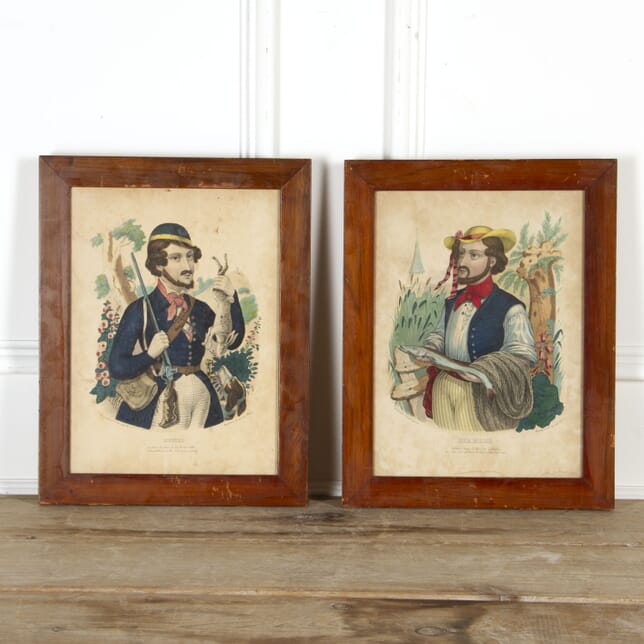 Pair of Period Watercolour 19th Century Portraits WD3718066