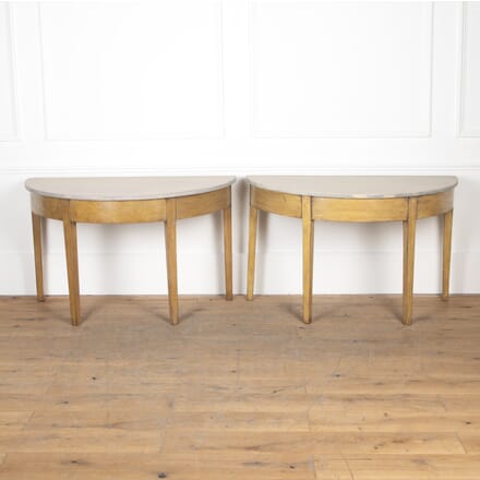 Pair of Regency Console Tables in Original Paint CO6226297