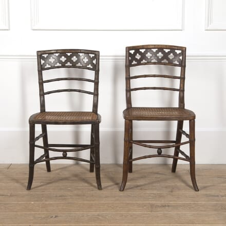 Pair of Regency Gothic Painted Chairs CH0516721