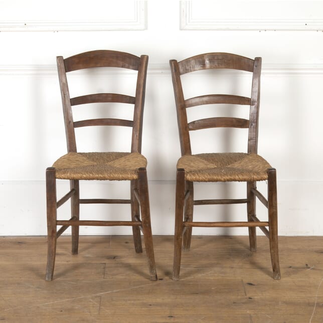 Pair of Rush Seated French Chairs CH7118239
