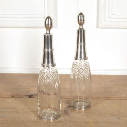 Pair of Silver and Crystal Decanters DA157719